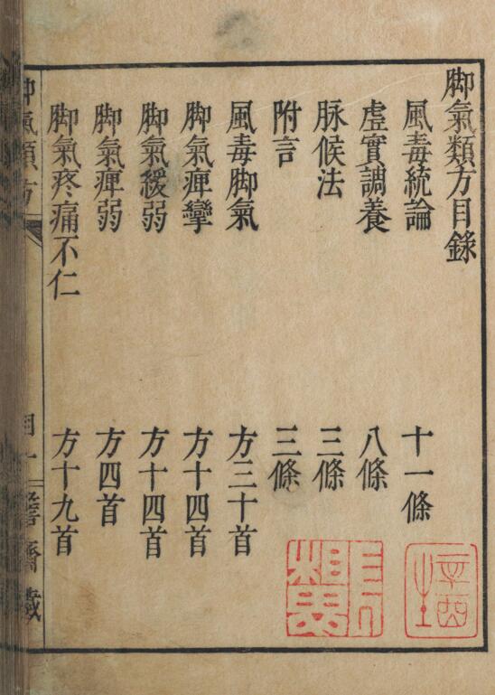 脚气类方