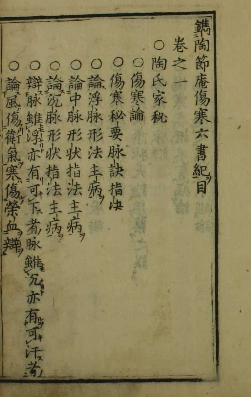 伤寒六书（1-6卷）——古籍书阁
