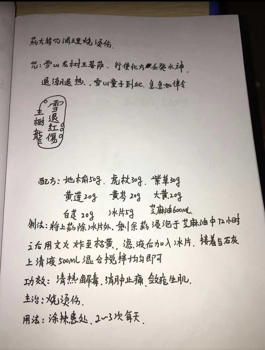 茅山道医养生祛病法祖药方符咒方45套