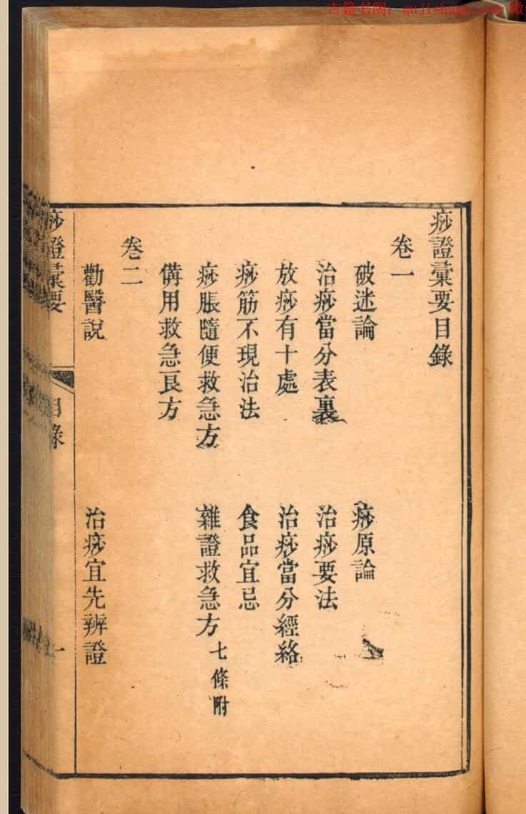 中医古籍《痧证彚要》