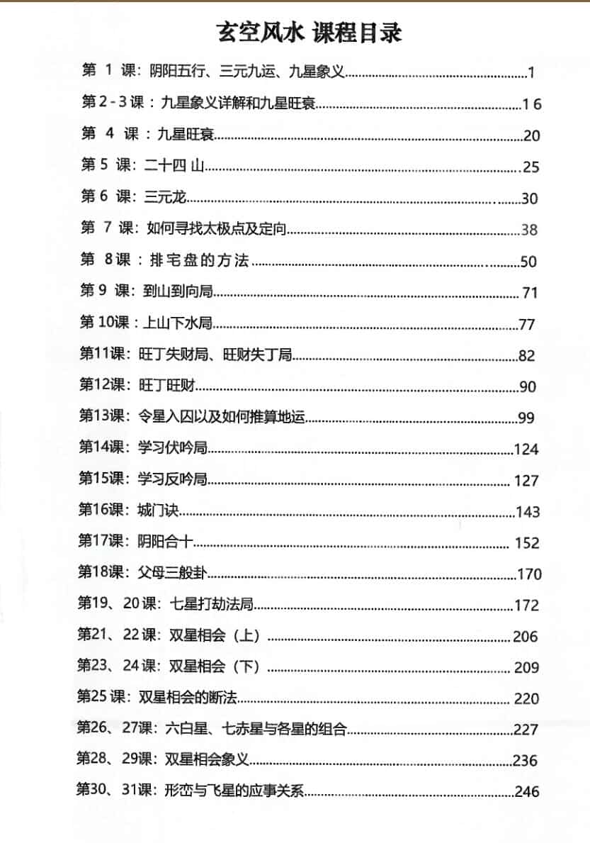 李双林 第一期《玄空风水讲义》