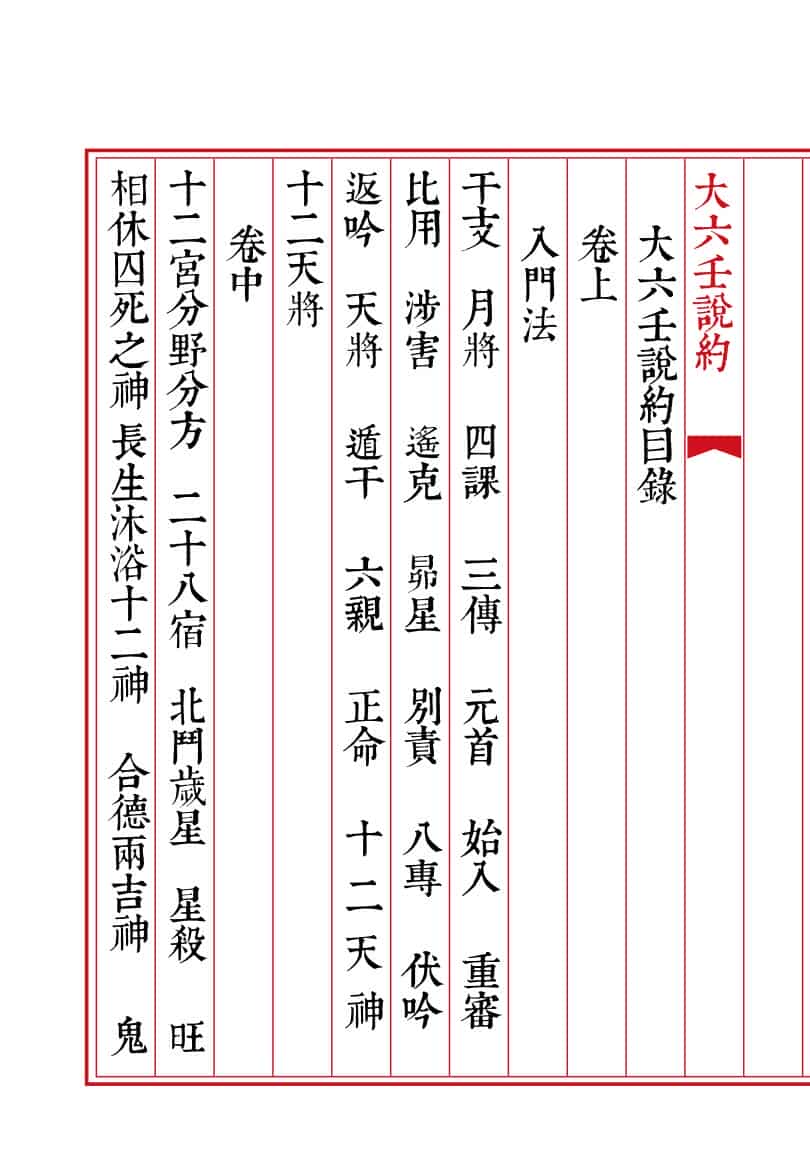 《大六壬说约》